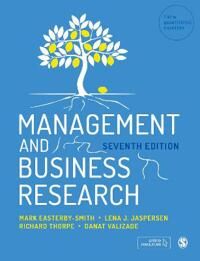 Management And Business Research Av Mark Easterby-Smith, Lena J. Jaspersen, Richard Thorpe, Danat Valizade