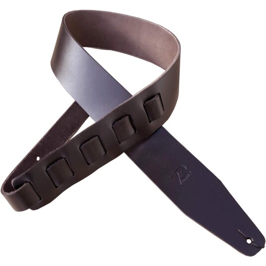 Profile Stw/fpb-Dbr Pro Dark Brun Italian Leather Guitar Strap