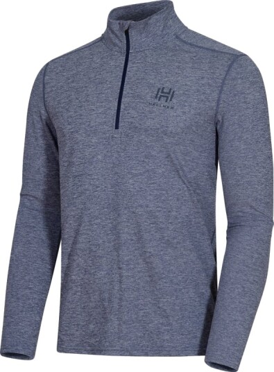Hellner Nunis Halfzip Ls Tee Men Blå M Man Hellner Nunis Halfzip Ls Tee Men Blå M Man