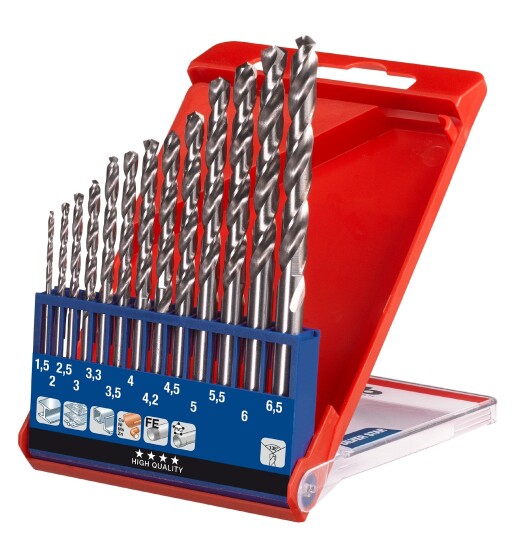 KWB Silver Star HSS Borsett 1,5-6,5 mm for Metall, 13 Deler