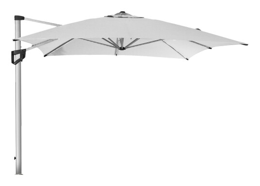 Cane-line Hyde luxe hanging parasoll, 3x4 m, Sølv, Matt anodisert