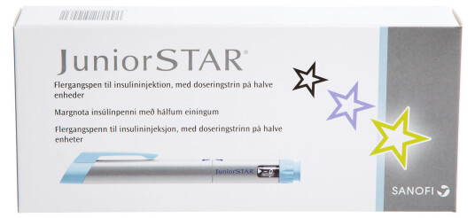 Juniorstar Insulinpenn sølv, 1 stk.