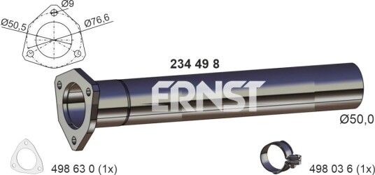 Eksosrør ERNST 234498