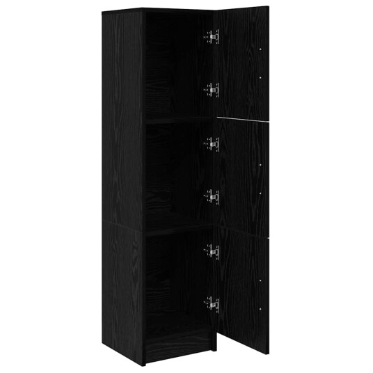 Høyskap Svart eik 31,5 x 32 x 124 cm Konstruert tre Høyskap Svart eik 31,5 x 32 x 124 cm Konstruert tre