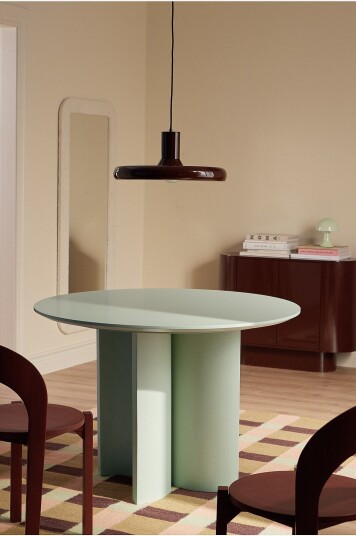 Ellos Home   Spisebord Iros Ø 110 cm   Grønn
