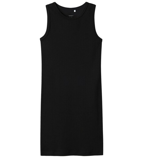 Name It Black Nakal Slim Kjole Noos 164