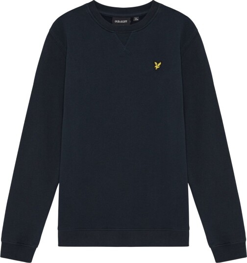 Lyle & Scott Collegegenser Crew Neck Dark Navy Lyle & Scott 12 13 år (152 158) Collegegenser Marineblå