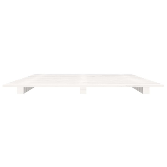 vidaXL Sengeramme hvit 90x190 cm heltre furu