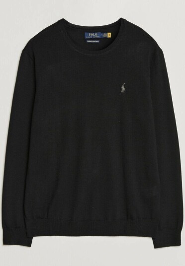Polo Ralph Lauren Long Sleeve Pullover Polo Black