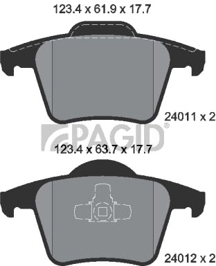 PAGID T1394N Bremseklosser PAGID T1394N Bremseklosser