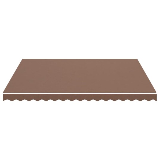 vidaXL Erstatningsduk for markise brun 4x3,5 m