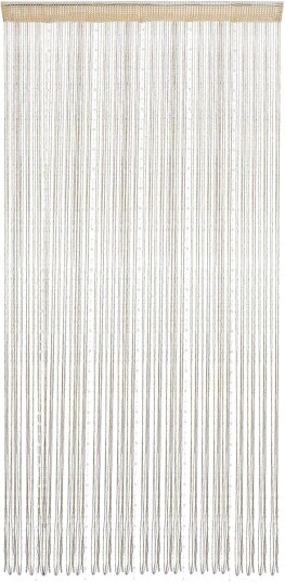 Stripete gardiner 91cm*200cm for glassdører champagnefarge