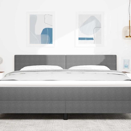 LED Hodegavl Enkel Design Lys Grå 90 cm Cordfløyel LED Hodegavl Enkel Design Lys Grå 90 cm Cordfløyel