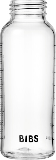 BIBS 240ml Glass Smokkeflaske - Transparent