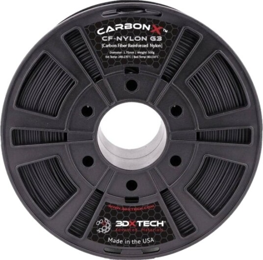 3D Xtech CarbonX CF PA6 Filament 1.75 mm 500 g Sort NYL3010500BK0 3D Xtech CarbonX CF PA6 Filament 1.75 mm 500 g Sort NYL3010500BK0