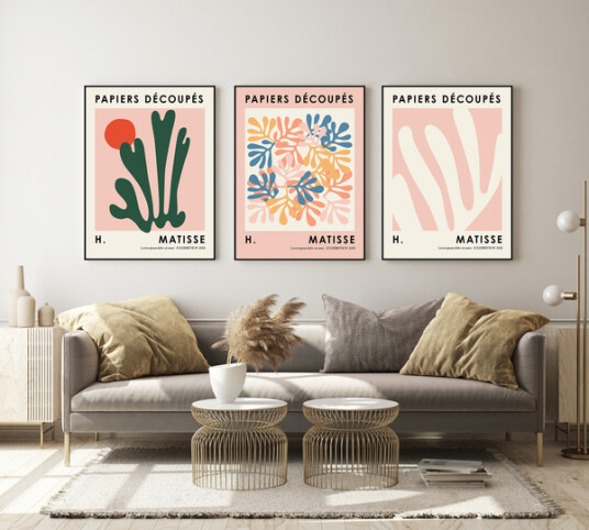 Plakater Matisse / 02 / sett med 3 Plakater Matisse / 02 / sett med 3