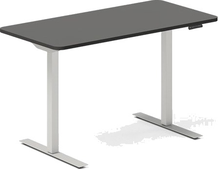 Hæve Sænkebord Dna Antracit 1200X600 Mm 2 Ben/Alugrå