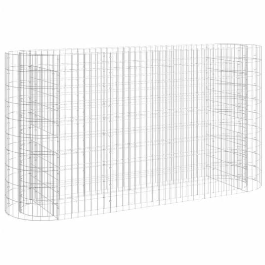 vidaXL Gabion høybed galvanisert jern 190x50x100 cm