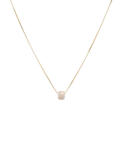 Pilgrim Shea Crystal Pendant Necklace Gold Plated Gold ONE SIZE