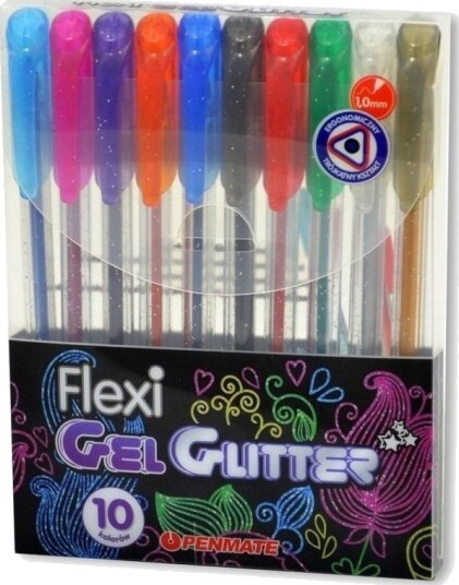 Penmate Gelpenn Flexi Abra Gel 10 Farger Glitter