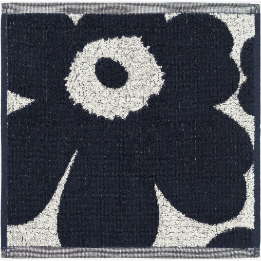 Marimekko Unikko Håndkle 30x30 cm Mørkeblå