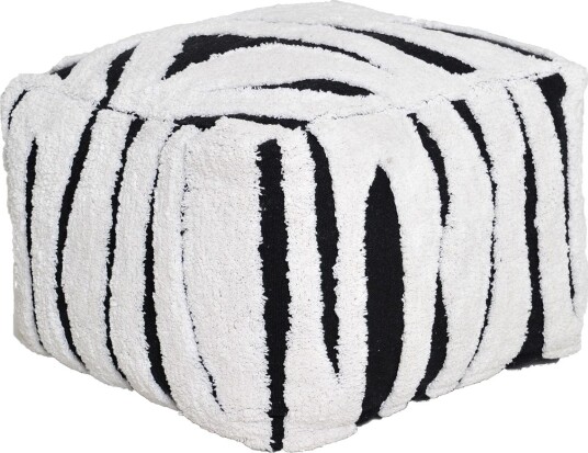 Mirello puff 50 cm Hvit/svart Mirello puff 50 cm Hvit/svart