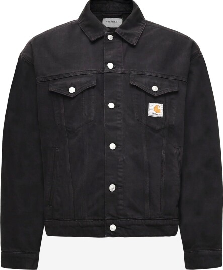 Carhartt WIP Everson Trucker Jacket   EVERSON PRINT/BLACK/PALISAN   M