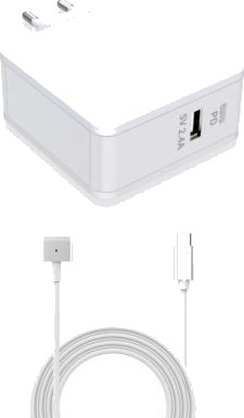 Lader for Apple 90W Magsafe 2 T2-kontakt 2012- (20V 4,5A)