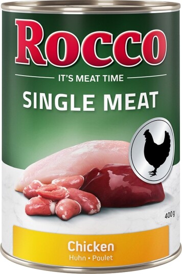 Rocco Våtfôr Single Meat Kylling 12 X 400 G