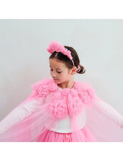 Mimi & Lula Cape - Pink Flower - Pink - ONE SIZE Mimi & Lula Cape - Pink Flower - Pink - ONE SIZE
