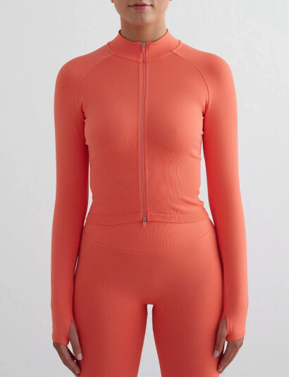 aim´n Shape Seamless Zip Jacket - Orange - L aim´n Shape Seamless Zip Jacket - Orange - L