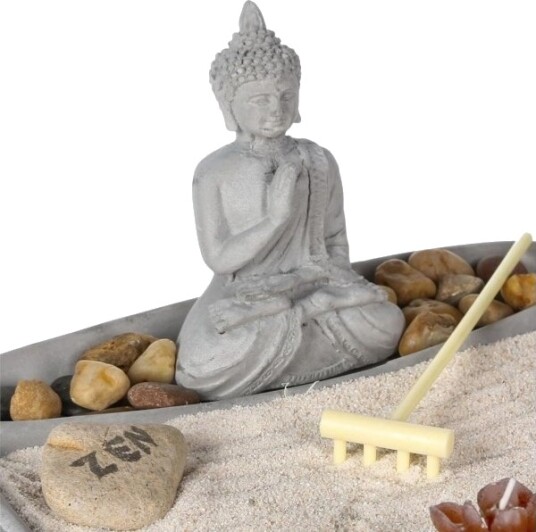 Atmosphera Zen Garden Med Buddha-Figur 23X23 Cm
