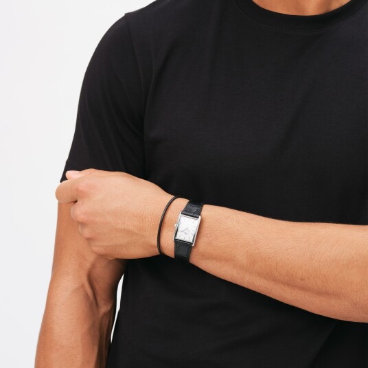 Daniel Wellington DW Watch Bound Black Crocodile Silver 35x24mm