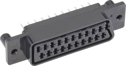 Tru Components 1578891 Scart-Kontakt Til Tilkobling Innbygging Vertikalt Sort 1 Stk