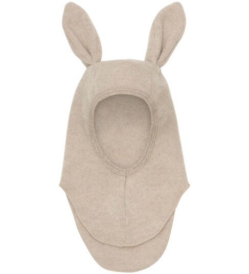 HUTTEliHUT Balaclava kaninører ullfleece Camel Melange