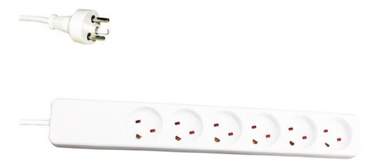 GARBOT Plast Power Strip 6-way K-IT GARBOT Plast Power Strip 6-way K-IT