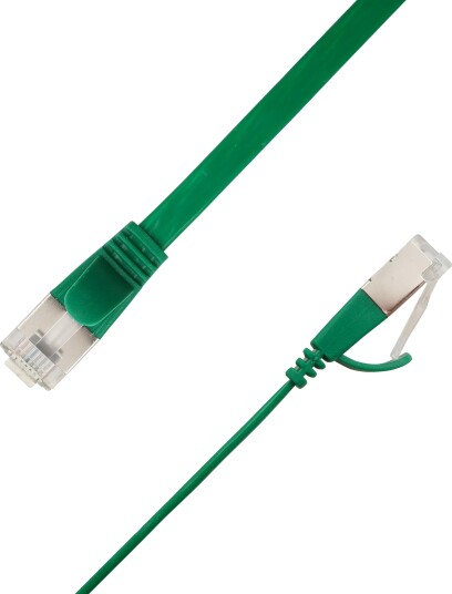LinkIT Flat U/FTP Cat6a green 4.5m