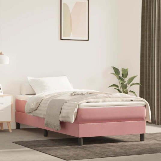 vidaXL Madrass med pocketfjær 90 x 210 cm Rosa
