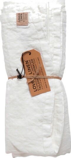 Lovely Linen Duk Misty i vasket lin Hvit Lovely Linen Duk Misty i vasket lin Hvit