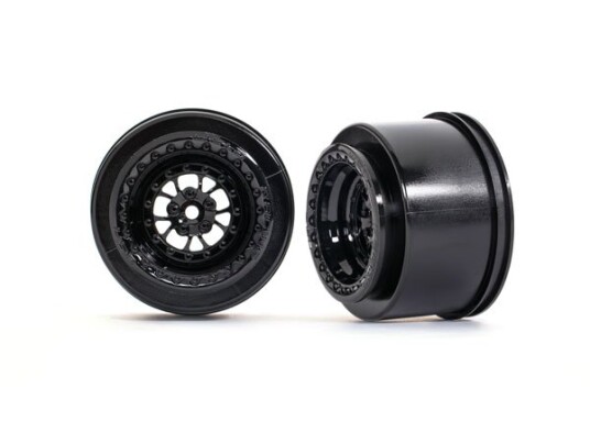 Traxxas 9473 Wheels Rear Black 2 Drag Slash