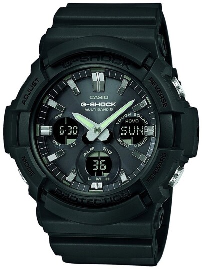 Casio Herreklokke GAW 100B 1AER G Shock Sort/Resinplast Ø55.1 mm
