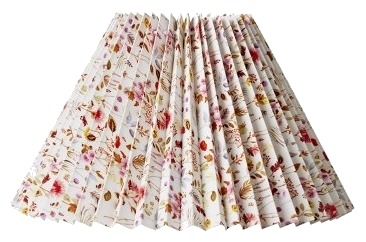 Plisségardin Blomster Side 21 Cm Rød Hacienda