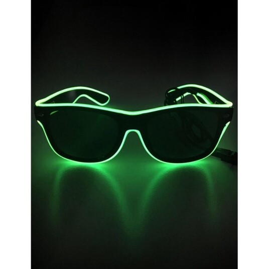 Neon LED-Lys Solbriller assortert