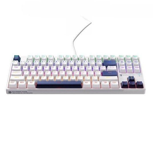 Machenike K500B-B87 Mekanisk Gamingtastatur med Rød Bryter og Bakgrunnsbelysning Hvit Machenike K500B-B87 Mekanisk Gamingtastatur med Rød Bryter og Bakgrunnsbelysning Hvit