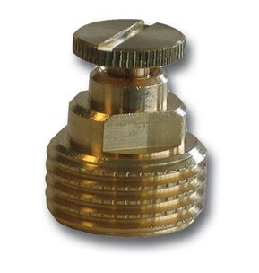 Pettinaroli Radiator air vent with wheel brass 3/8