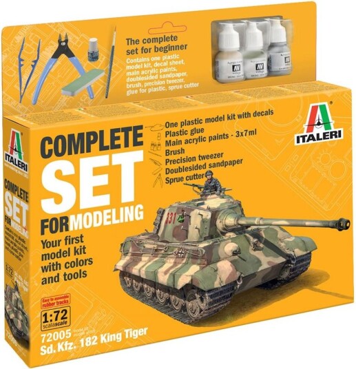 ITALERI 1:72 - Sd. Kfz.182 King Tiger - Startsett