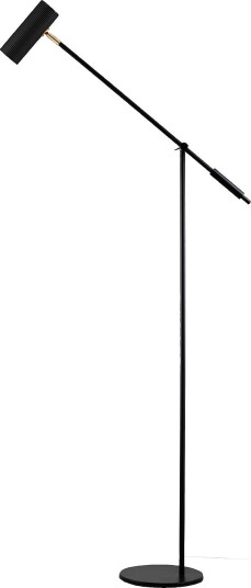 Globen Lighting Gulvlampe Hubble Les Svart Gulvlamper