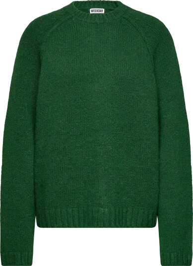 Weekday Relaxed Knitted Sweater - Green - S Weekday Relaxed Knitted Sweater - Green - S