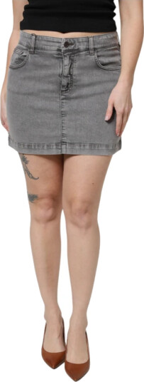 Dolce & Gabbana Dame Skjørt Grå M, Dolce & Gabbana Dame Skjørt Grå M,