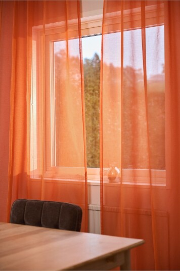 Jotex Voilegardin 2pakke Rustbrun ALBA 174007910300